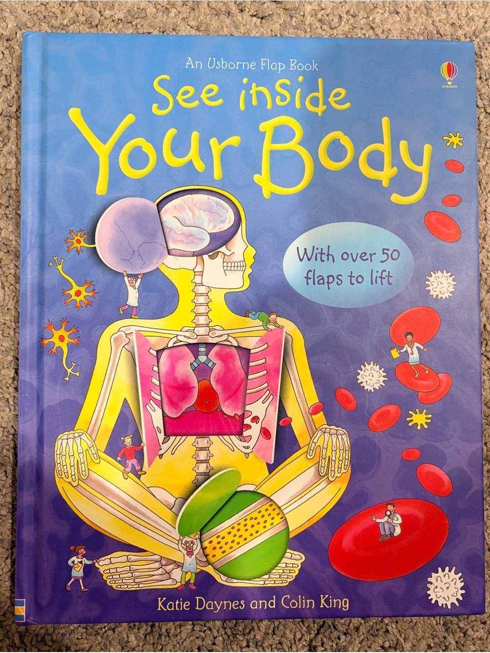 See Inside Your Body An Usborne Flap Book Hardcover Human Anatomy Kids Book